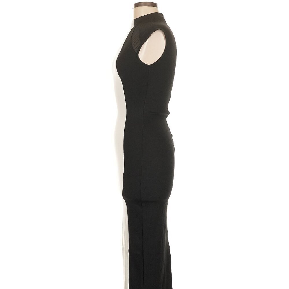 Black Tie Affair Maxi Dress - Black/White - Size M - Picture 6 of 8